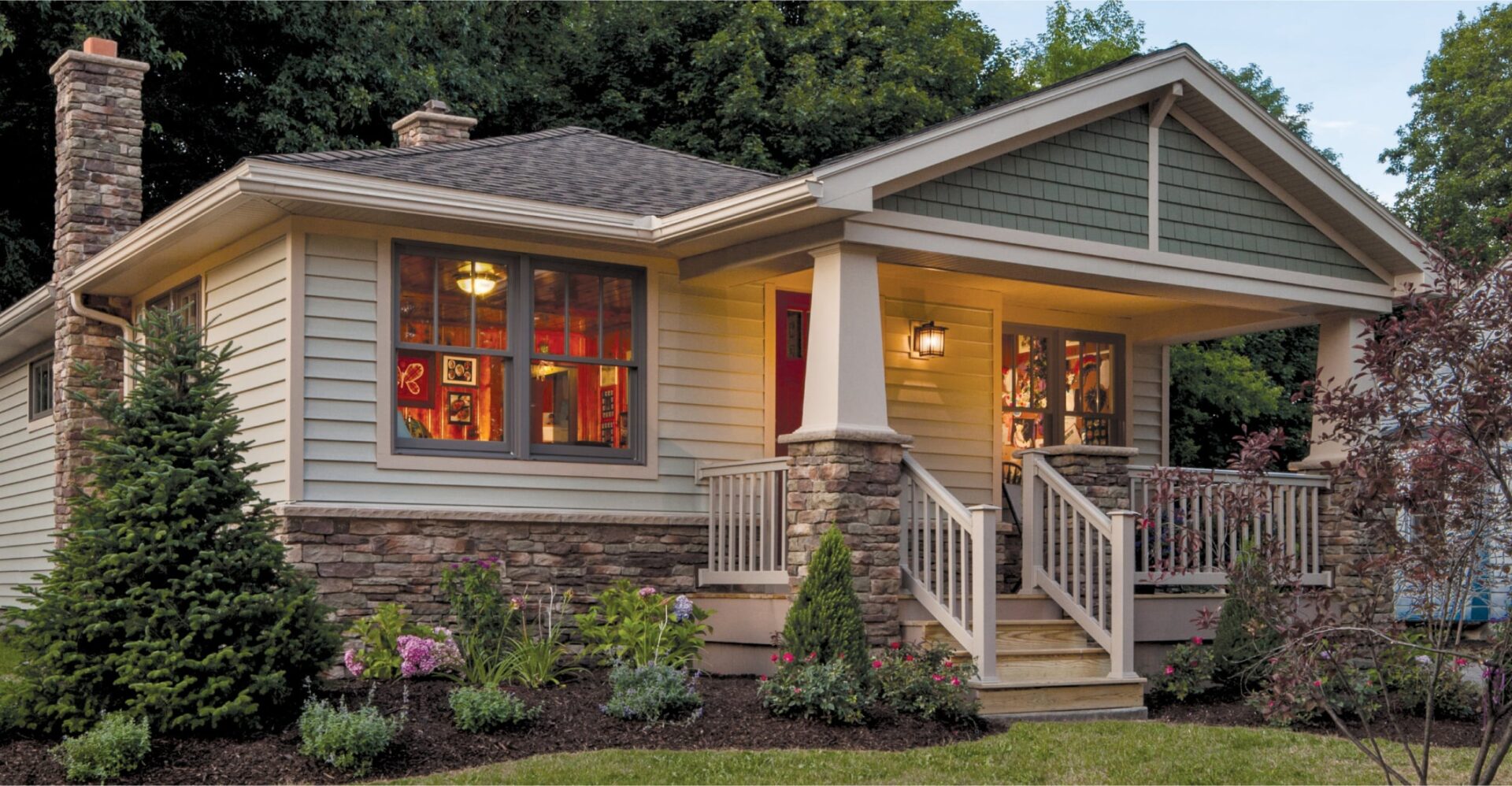 Green and Creme House Edit