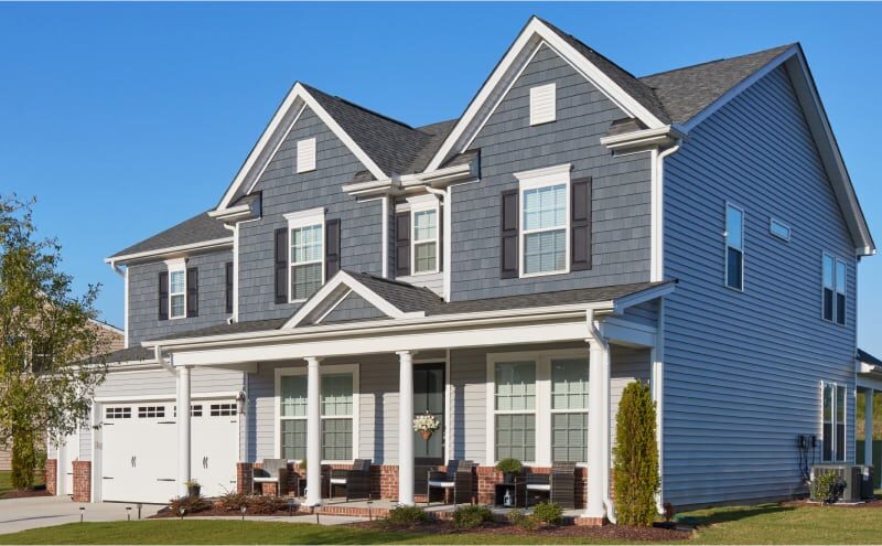 Grey House Cedar Siding